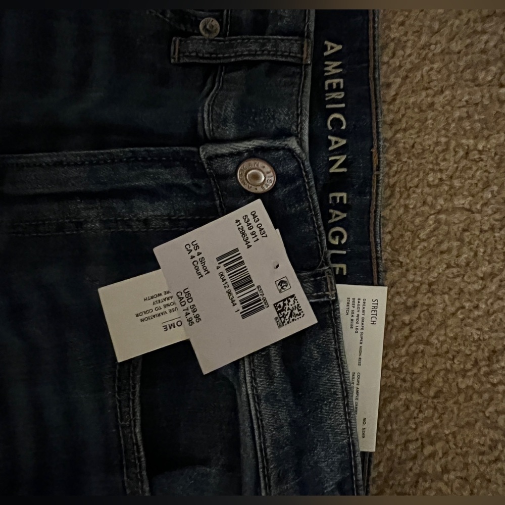 American Eagle Super High Rise Baggy Wide Leg Jeans - Picture 3 of 4